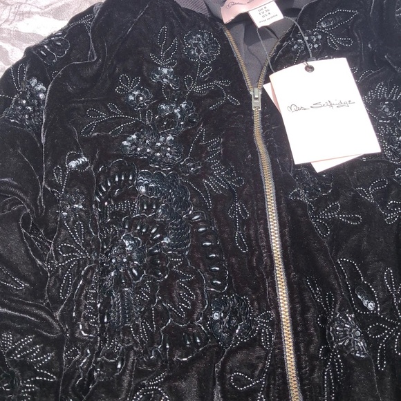 Miss Selfridge ✨ Sequin Floral Jacket - Picture 7 of 11